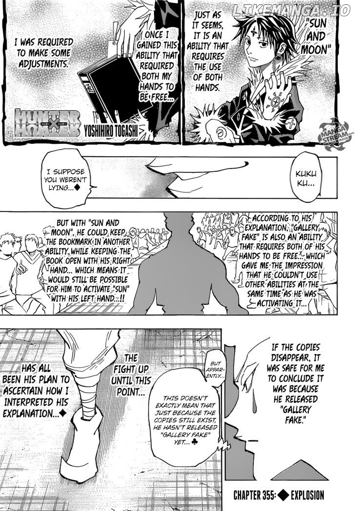 Hunter x Hunter, Chapter 355 image 01